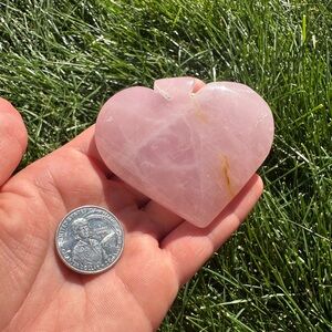Rose Quartz Heart Decor